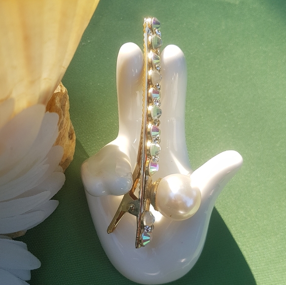 💇🏼‍♀️ Pearl & Gemstones Hair Clip - Picture 5 of 6